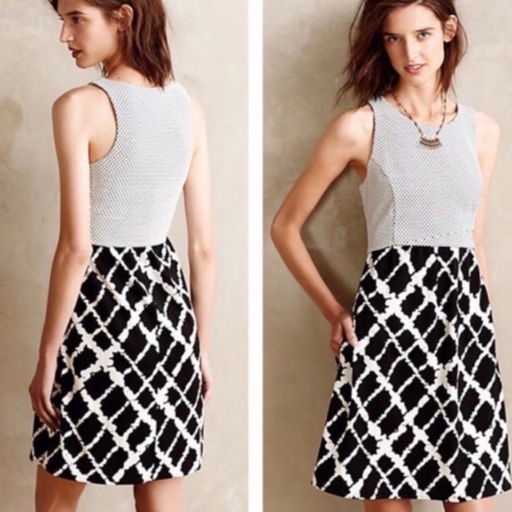 Anthropologie Tabitha Aleida Black & White Dress